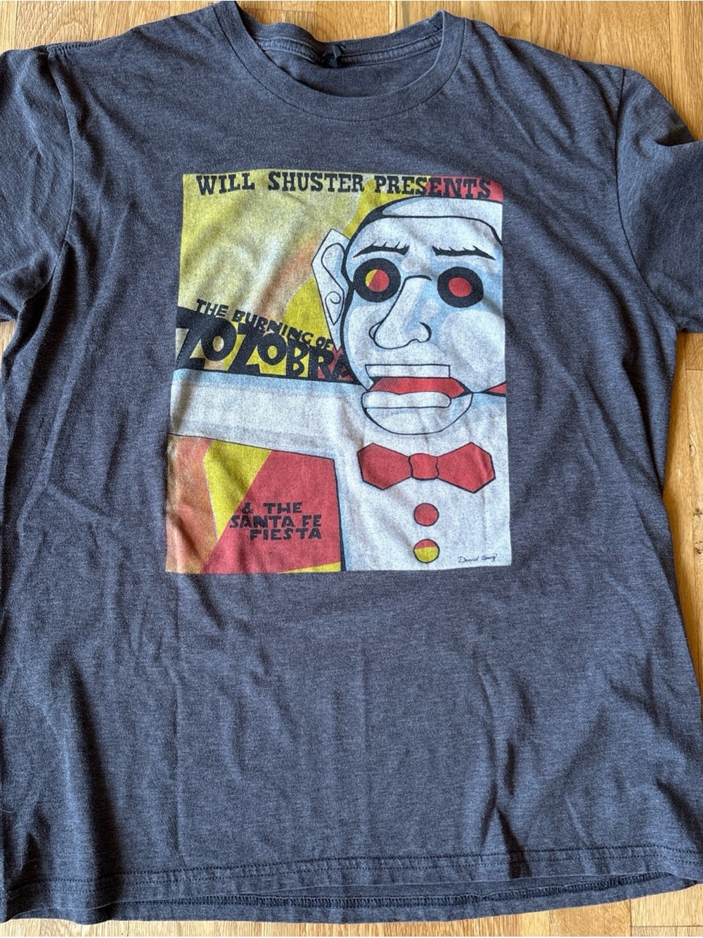 2015 Burning of Zozobra By David Saiz T-Shirt Large Will Shuster Presents